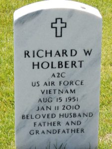 Richard Holbert headstone